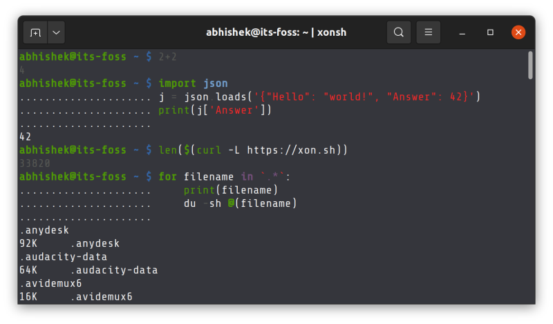 Xonsh Shell 在 Linux 终端中结合了 Bash Shell 和 Python 的优点